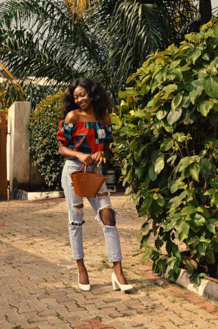 Cropped Bege Estampado